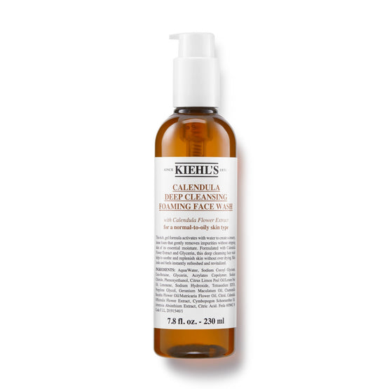 KIEHL'S CALENDULA DEEP CLEANSING FOAMING FACE WASH 230ML *