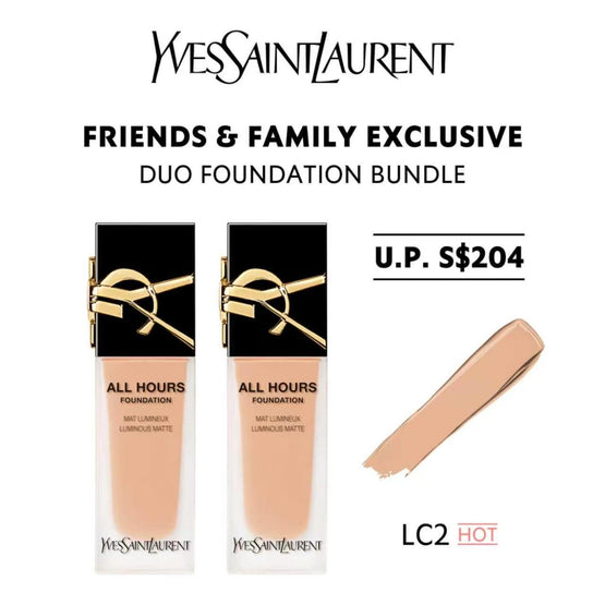 YSL ALL HOURS LIQUID FOUNDATION DUO - LC2 *