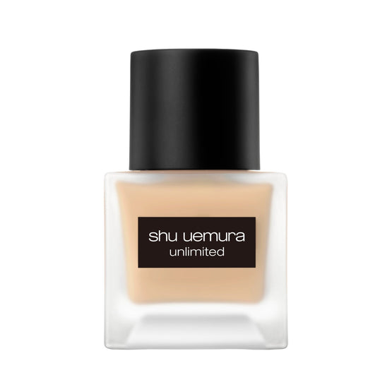 Shu Uemura foundation bottle on a white background